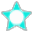 大型星弹（淡蓝） (Large Star Shot Aqua)