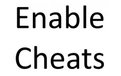 开启作弊模式 (Enable Cheats)