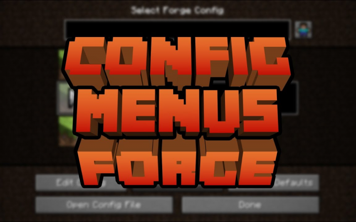 Config Menus for Forge