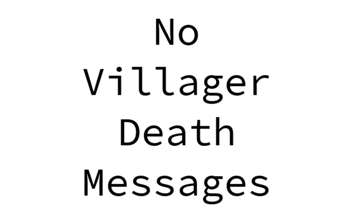 No Villager Death Messages