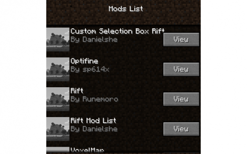 Rift Mod List