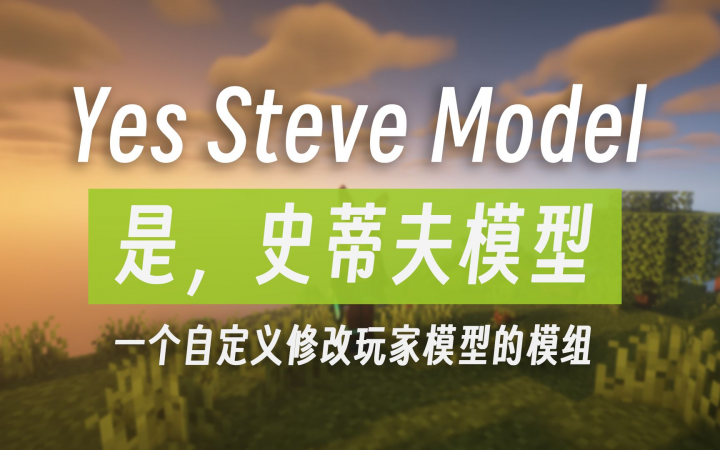 [YSM]是，史蒂夫模型 (Yes Steve Model)