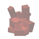 红色晶簇 (Red Crystal Cluster)