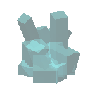 浅蓝色晶簇 (Light Blue Crystal Cluster)
