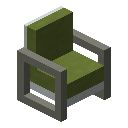 黄绿色现代沙发 (Lime Modern Couch)