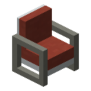 红色现代沙发 (Red Modern Couch)