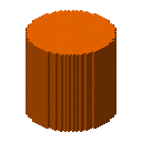 粗橙色混凝土柱子 (Orange Concrete Large Pillar)