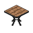 小方形金属/丛林木桌子 (Metal/Jungle Small Square Table)