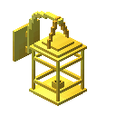 金方形墙灯 (Gold Rectangle Wall Lantern)