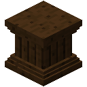 深色橡木凹槽柱 (Dark Oak Wood Fluted Column)