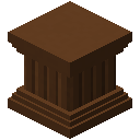 棕混凝土凹槽柱 (Brown Concrete Fluted Column)