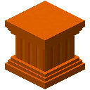 橙混凝土凹槽柱 (Orange Concrete Fluted Column)