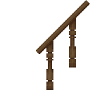 Brown Wooden Turned Leg Handrail(Slanting) (Brown Wooden Turned Leg Handrail(Slanting))