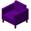 小沙发（紫色） (Arm Chair Purple)