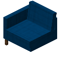沙发（左，蓝色） (Couch Left Blue)