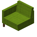沙发（左，黄绿色） (Couch Left Lime)