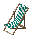 沙滩椅（青色） (Beach Chair Cyan)