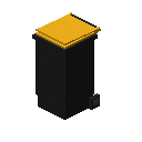 垃圾桶（黄色） (Trash Bin Yellow)