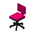 办公椅 1（紫红色） (Office Chair 1 Fuchsia)