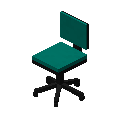 办公椅 1（青色） (Office Chair 1 Cyan)