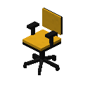 办公椅 2（黄色） (Office Chair 2 Yellow)
