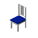 博尔杰椅（白色，深蓝色） (Borje Chair White Dark Blue)