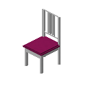 博尔杰椅（白色，紫罗兰色） (Borje Chair White Razzle)