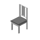 博尔杰椅（白色，灰色） (Borje Chair White Gray)