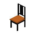 博尔杰椅（黑色，橙色） (Borje Chair Black Orange)