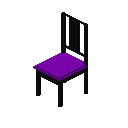 博尔杰椅（黑色，紫色） (Borje Chair Black Purple)