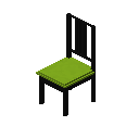 博尔杰椅（黑色，黄绿色） (Borje Chair Black Lime)