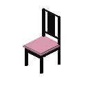 博尔杰椅（黑色，粉红色） (Borje Chair Black Pink)