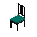 博尔杰椅（黑色，青色） (Borje Chair Black Cyan)