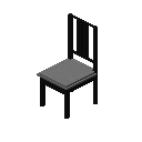 博尔杰椅（黑色，灰色） (Borje Chair Black Gray)