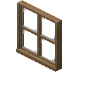 窗户 2（浅色木材） (Window 2 Light Wood)