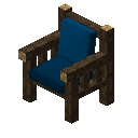 原木椅子（蓝色） (Log Chair Blue)