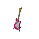 电吉他（紫红色） (Electric Guitar Fuchsia)