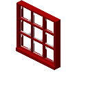 玻璃方块窗户（红色） (Glass Block Window Red)