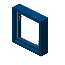 单格方块窗户（蓝色） (Single Block Window Blue)