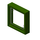 单格方块窗户（绿色） (Single Block Window Green)