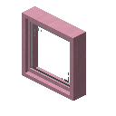 单格方块窗户（粉红色） (Single Block Window Pink)
