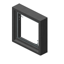 单格方块窗户（灰色） (Single Block Window Grey)