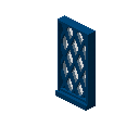 单格菱形窗格窗户（蓝色） (Single Diamond Pane Window Blue)