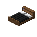 存储床（中色木材，黑色） (Storage Bed Medium Wood Black)