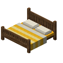 双人床（黄色，中色） (Double Bed Yellow Medium)