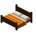 双人床（橙色，深色） (Double Bed Orange Dark)