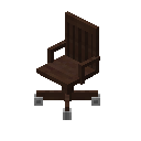 木质办公椅（深色） (Wooden Office Chair Dark)