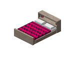 存储床（沙滩色，紫红色） (Storage Bed Beach Fuchsia)