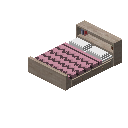 存储床（沙滩色，粉红色） (Storage Bed Beach Pink)
