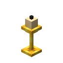 Candle with Golden Support (Candle with Golden Support)